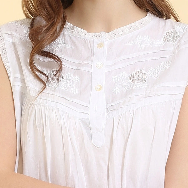 Women's Cotton Sleeveless Nightgown