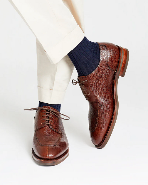 Brown Grain Norwegian Split Toe Shoe – Dmitry Ties