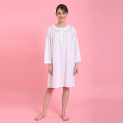 Women's Cotton Long Sleeve Nightgown
