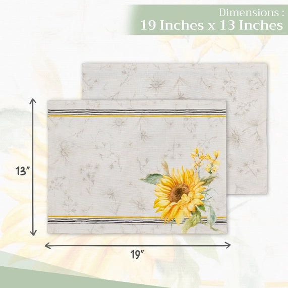 Candice Cotton Placemats 13" X 19" - Set of 4