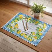 Sorrento Lemons Cotton Placemats 13" X 19" - Set of 4