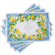 Sorrento Lemons Cotton Placemats 13" X 19" - Set of 4