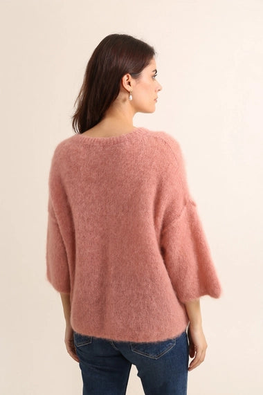 Women's Made in Italy Mohair Crew Neck Sweater