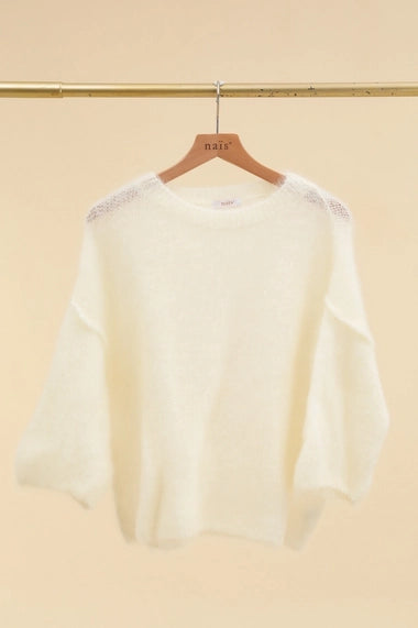 Women's Made in Italy Mohair Crew Neck Sweater