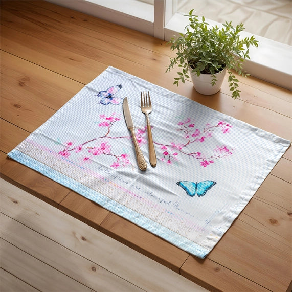 Blossoms in Spring Cotton Placemats 13" X 19" - Set of 4