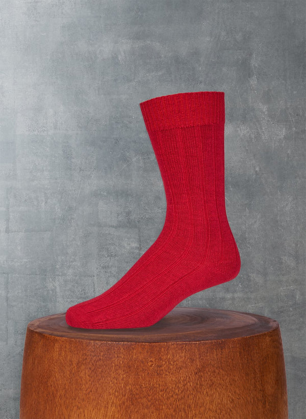 DMITRY Men's Made in Italy Cashmere Ribbed Socks