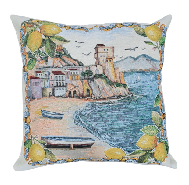 Amalfi Coast Made in Italy Cotton Pillowcase