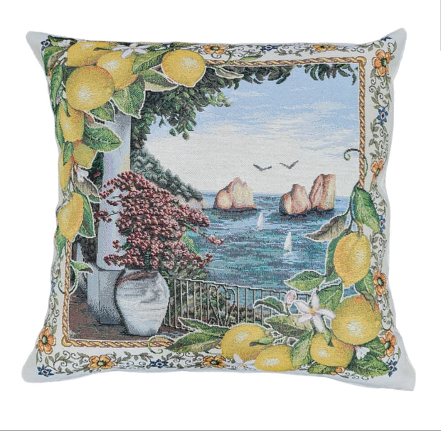 Amalfi Coast Made in Italy Cotton Pillowcase