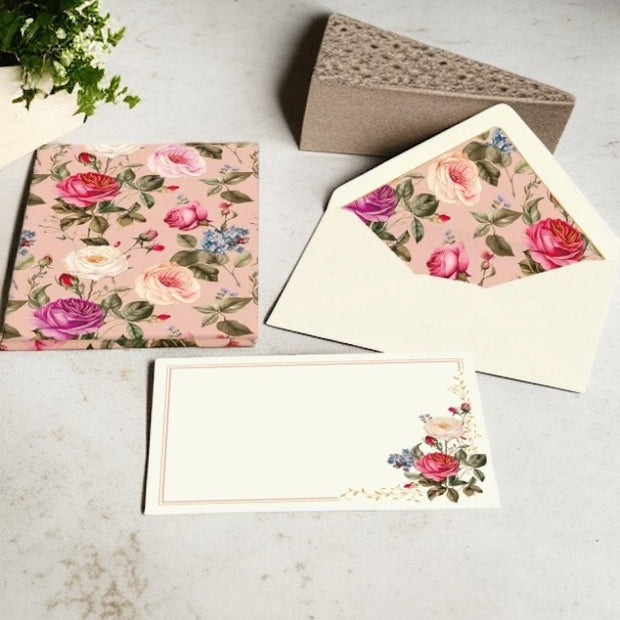 "Rose" Made in Italy Stationery (Pack of 10)