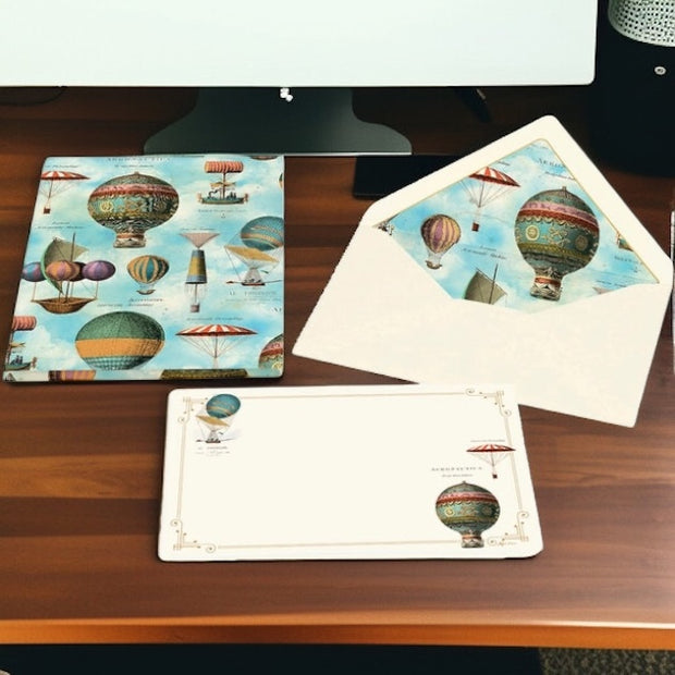 "Air Balloons" Made in Italy Stationery (Pack of 10)