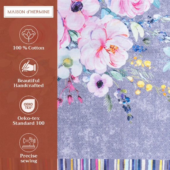 Sweet Rose Cotton Placemats 13" X 19" - Set of 4