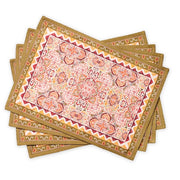 Damask Cotton Placemats 13" X 19" - Set of 4