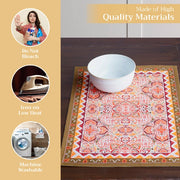 Damask Cotton Placemats 13" X 19" - Set of 4