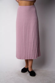 Women's Made in Italy Cashmere Blend Pleated Skirt