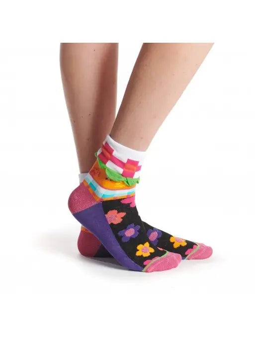 Women's Patterned Made in Italy Mercerized Cotton Socks