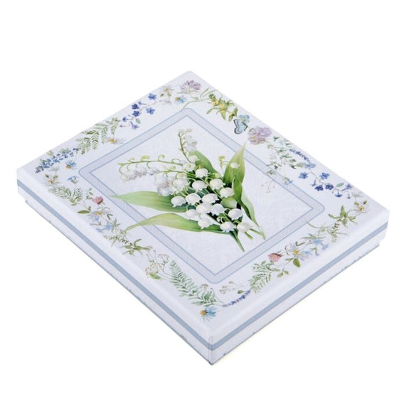 Lily of the Valley Dessert Spoons with Ceramic Handles in Gift Box - Set of 4