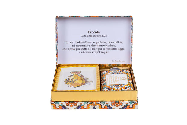 Sunset In Procida Made in Italy Soap & Soap Dish Gift Set