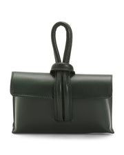 Women's Made in Italy Leather Knot Clutch