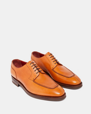 Cognac Calf Norwegian Slpit Toe Shoe