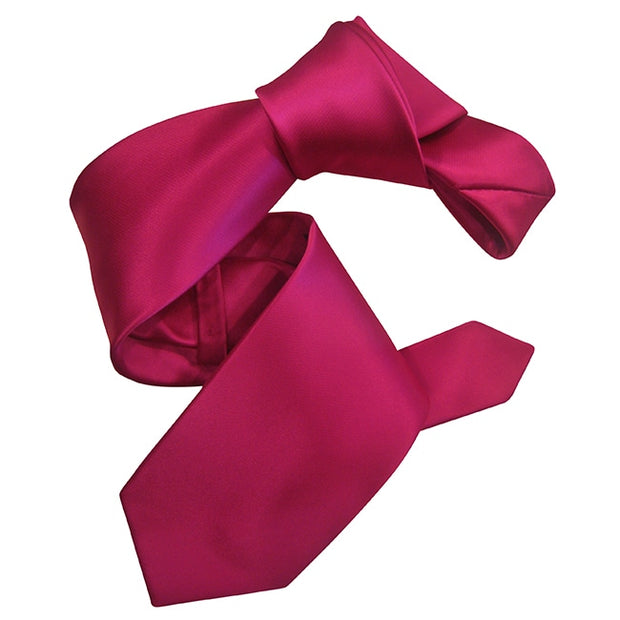 Dmitry Men's Fuchsia Pink Solid Italian Silk Tie - Dmitry Ties