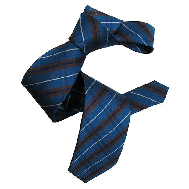 Dmitry Men's Teal Patterned Italian Silk Neck Tie - Dmitry Ties