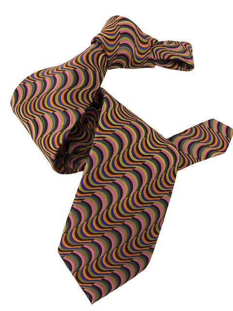 DMITRY 7-Fold Multi-Color Patterned Italian Silk Tie