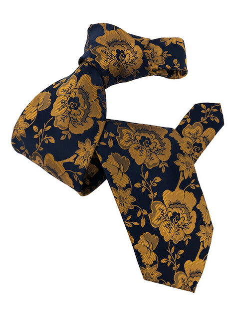 DMITRY 7-Fold Navy Floral Italian Silk Tie – Dmitry Ties