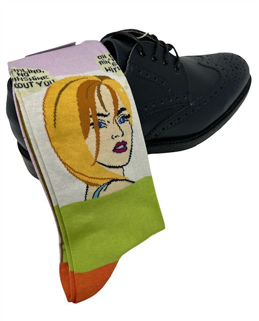 DMITRY "Heartbreaker" Patterned Made in Italy Mercerized Cotton Socks
