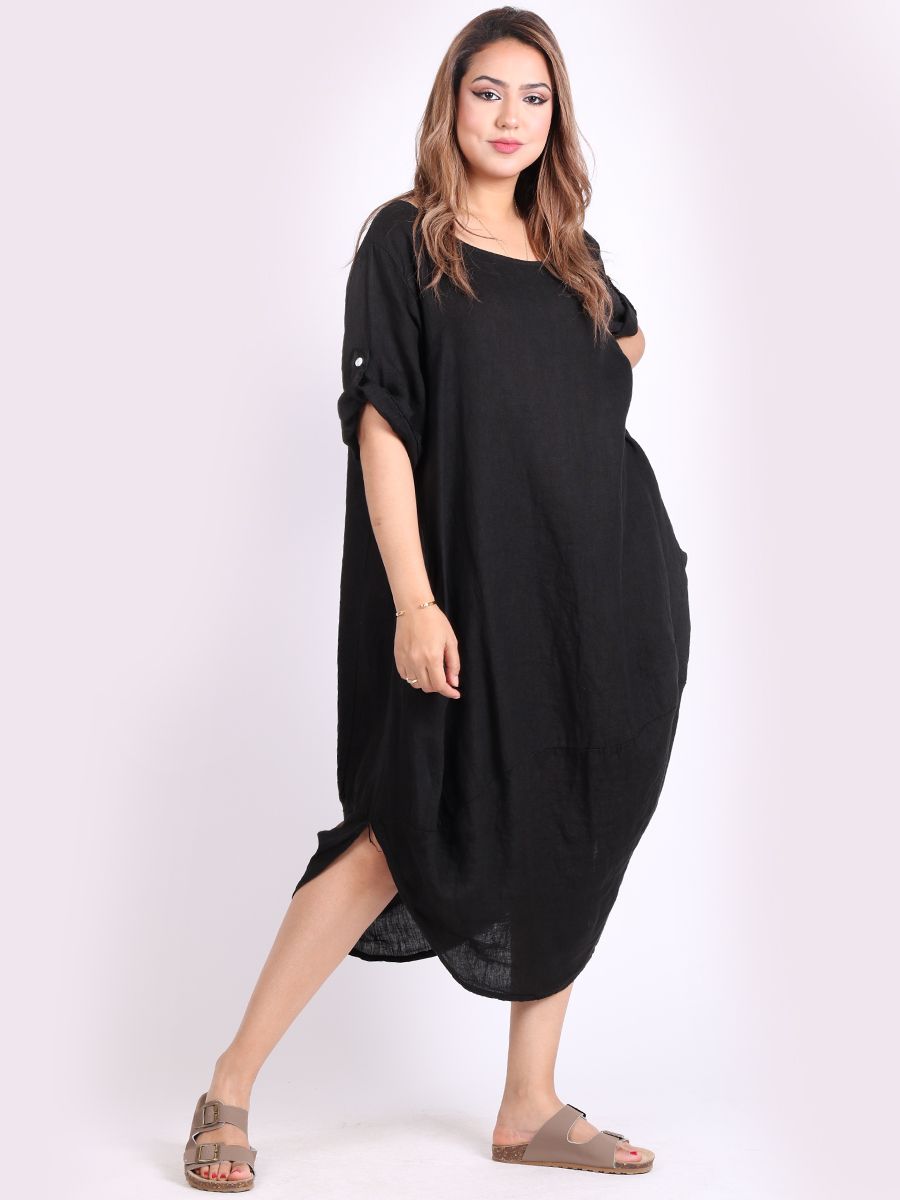 Italian linen plus size dresses sales